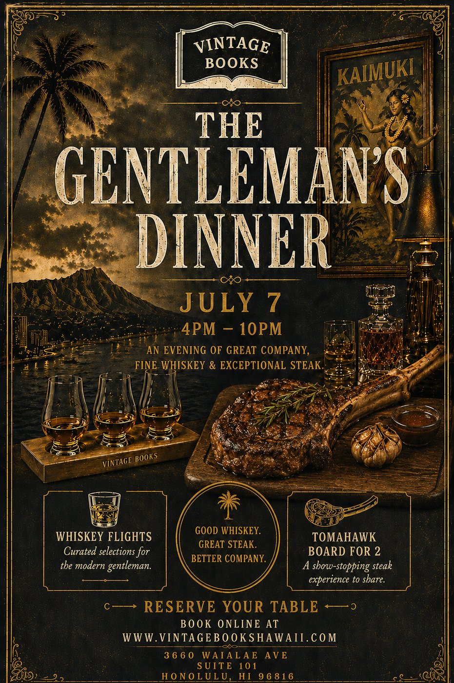 The Gentleman's Dinner · July 7 flyer