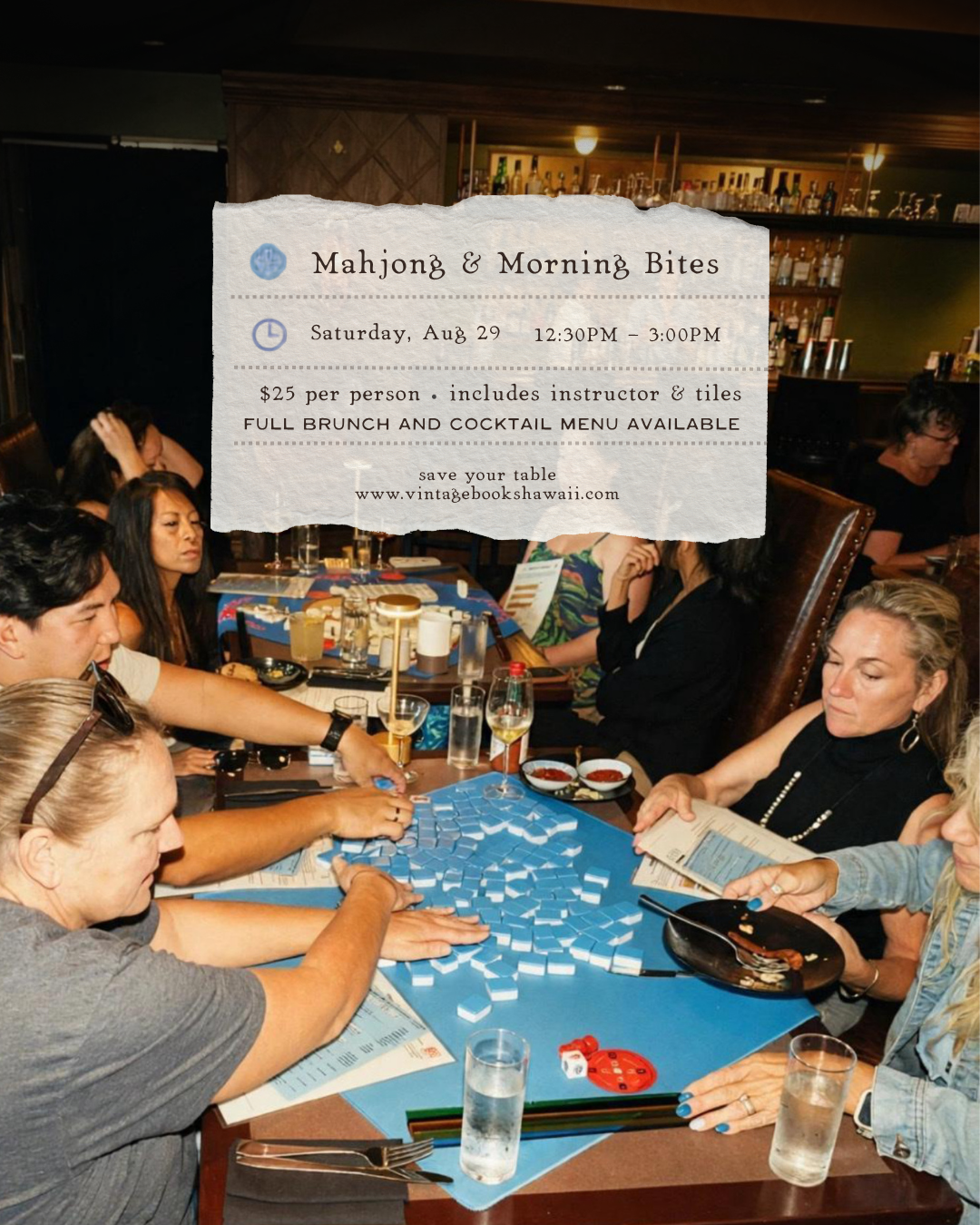 Mahjong & Morning Bites flyer