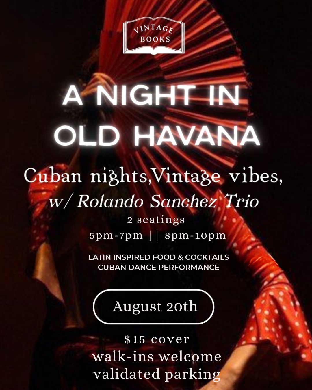 A Night in Old Havana flyer