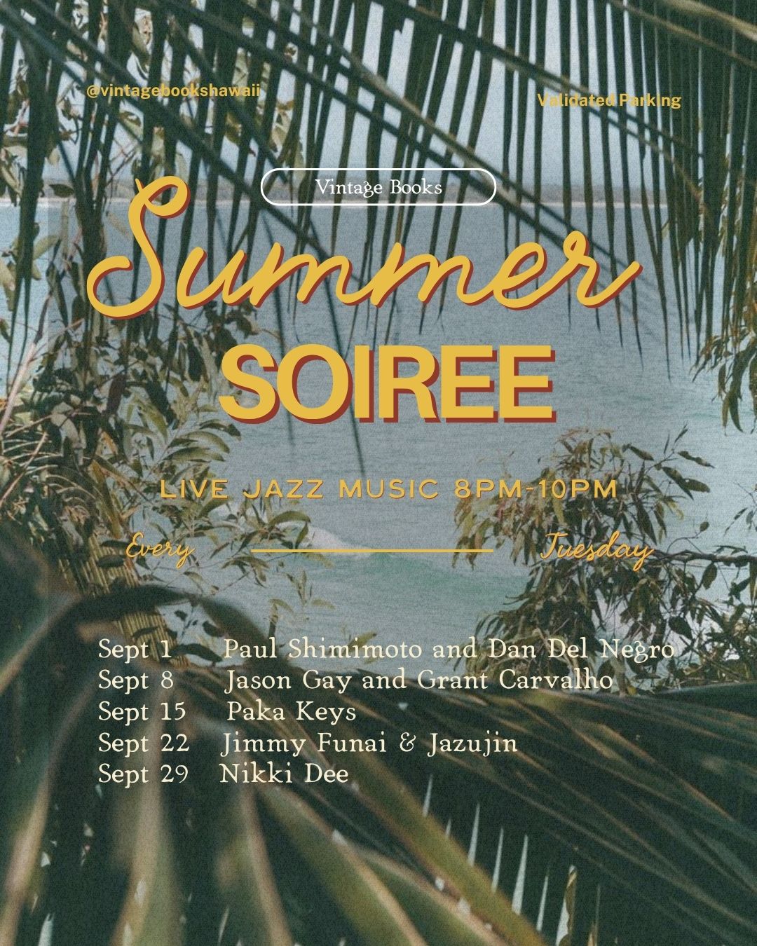 Summer Soirée — Live Jazz, Tuesday Nights, September 2026